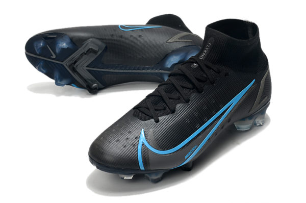 Nike Mercurial Superfly 8 Elite FG || (Black and Blue)